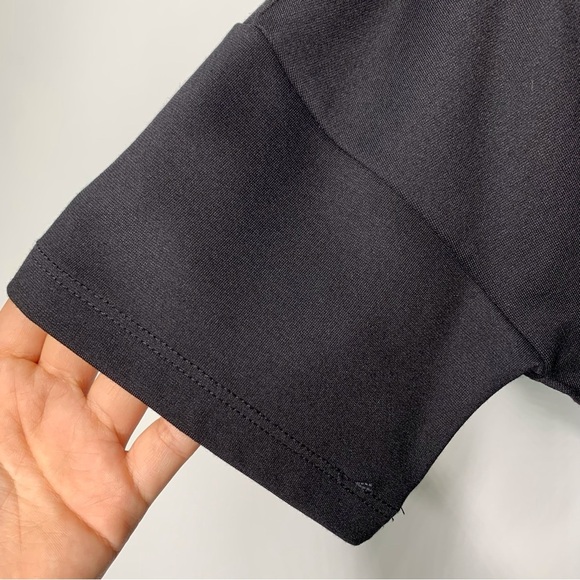 HATCH Women's Black Scoop Neck Mini Length Maternity T-Shirt Dress Size 2 Medium - Picture 8 of 11